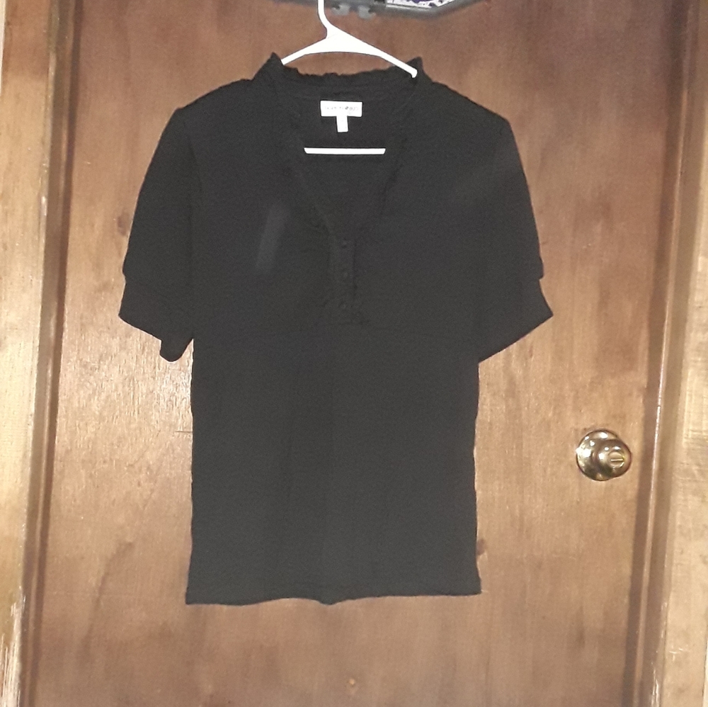 Half-button blouse